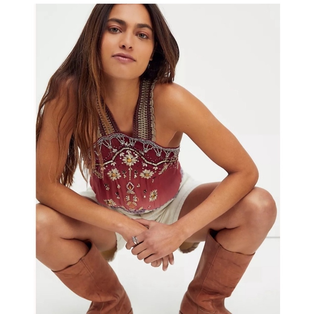 Free People Hi There Halter / Pink NWT SZ S - Picture 2 of 15